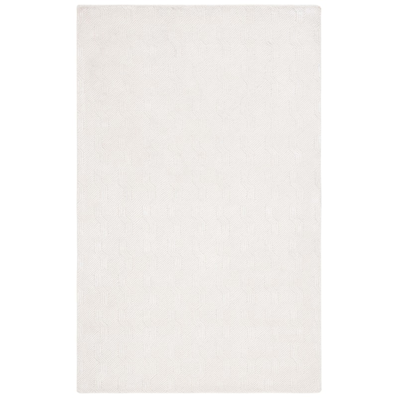 SAFAVIEH Handmade Glamour Zarah Geometric Viscose Rug - 4' x 6' - Ivory