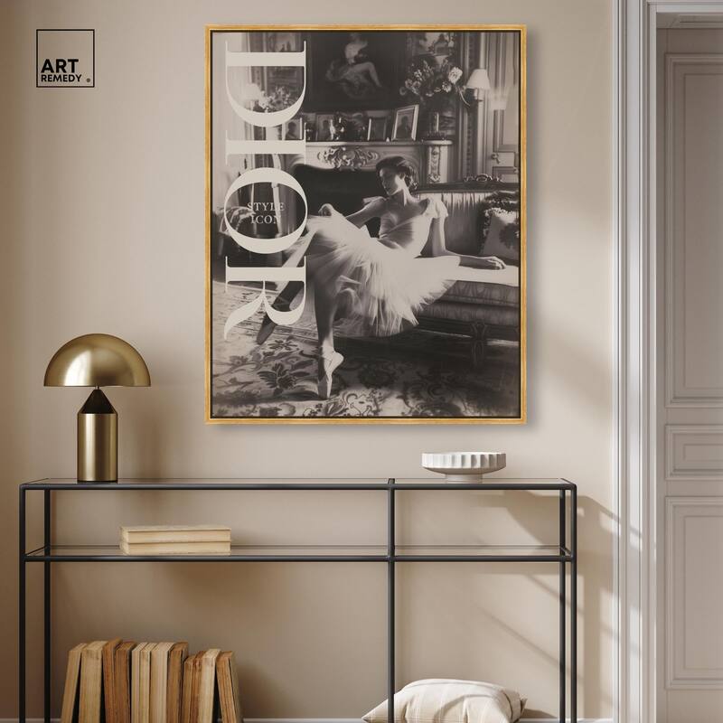 Style Ballerina Cover Canvas by Art Remedy