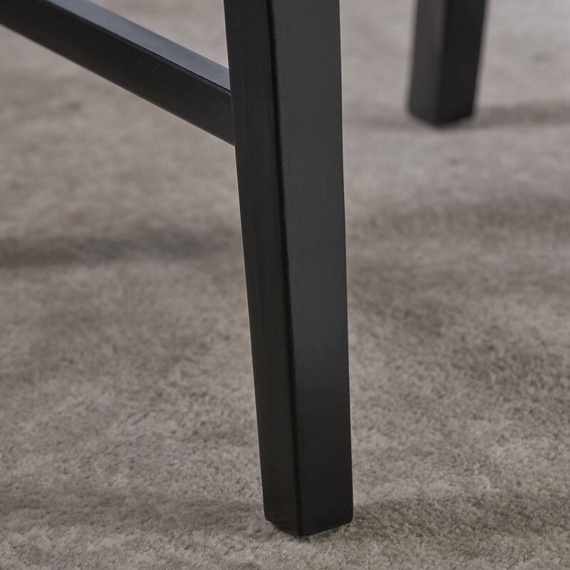 Acacia Wood Dining Chairs(21D x 17.75W x 35.5H Inch )