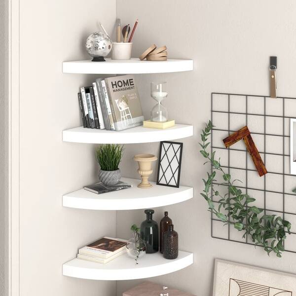 Ceramic Corner Shelves - Large and Small Shower Shelf