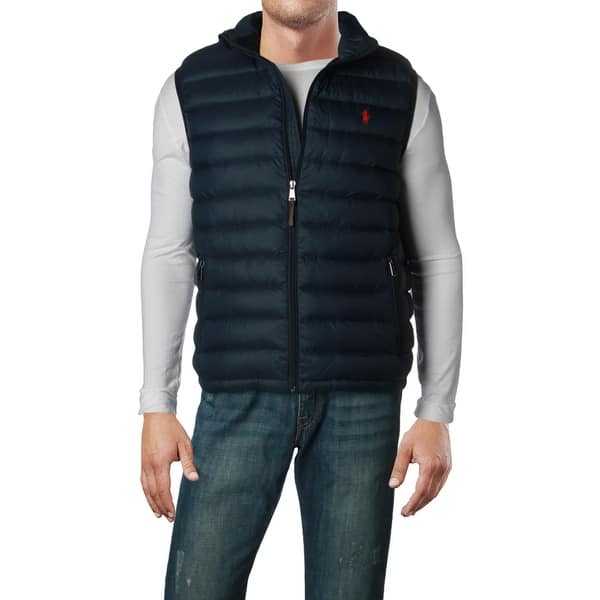 Shop Polo Ralph Lauren Mens Bleeker Outerwear Vest Winter Down L