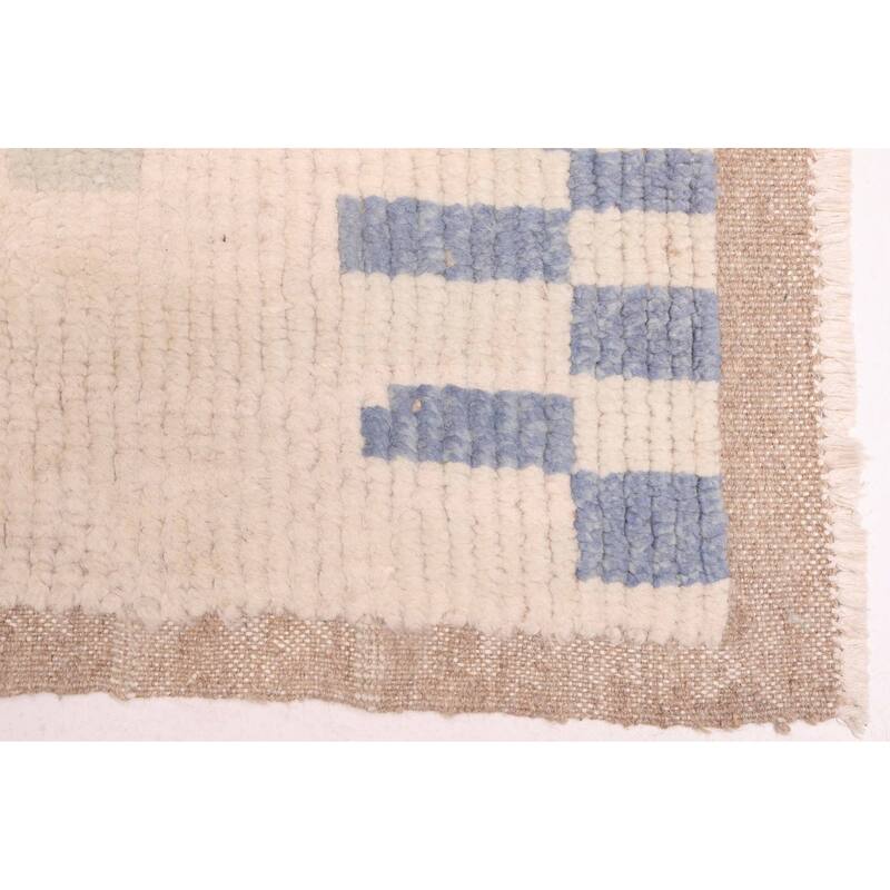 ECARPETGALLERY Hand-knotted Pak Finest Marrakesh Cream Wool Rug - 8'0 x 10'1