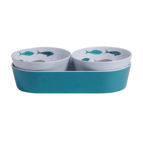 slide 2 of 4, Coastal Melamine Snack Set