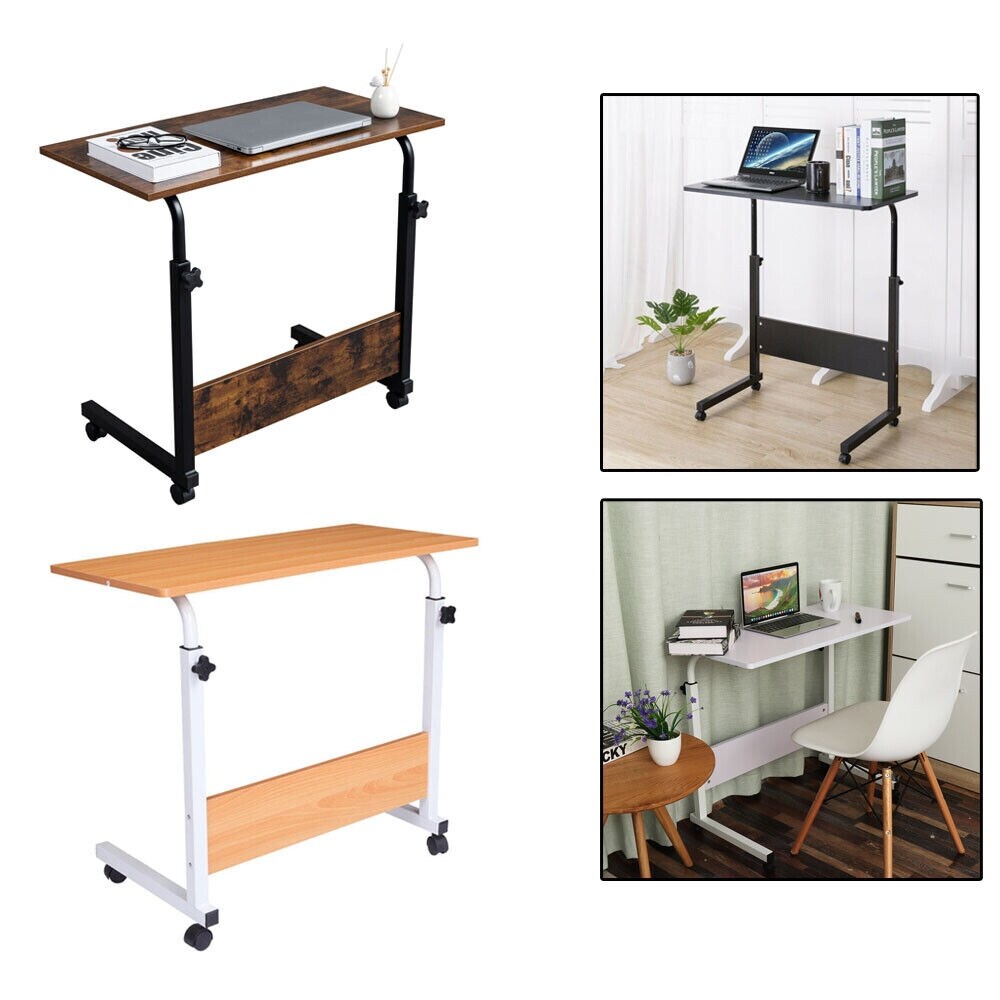 Costway Height Adjustable Computer Desk Sit to Stand Rolling Notebook