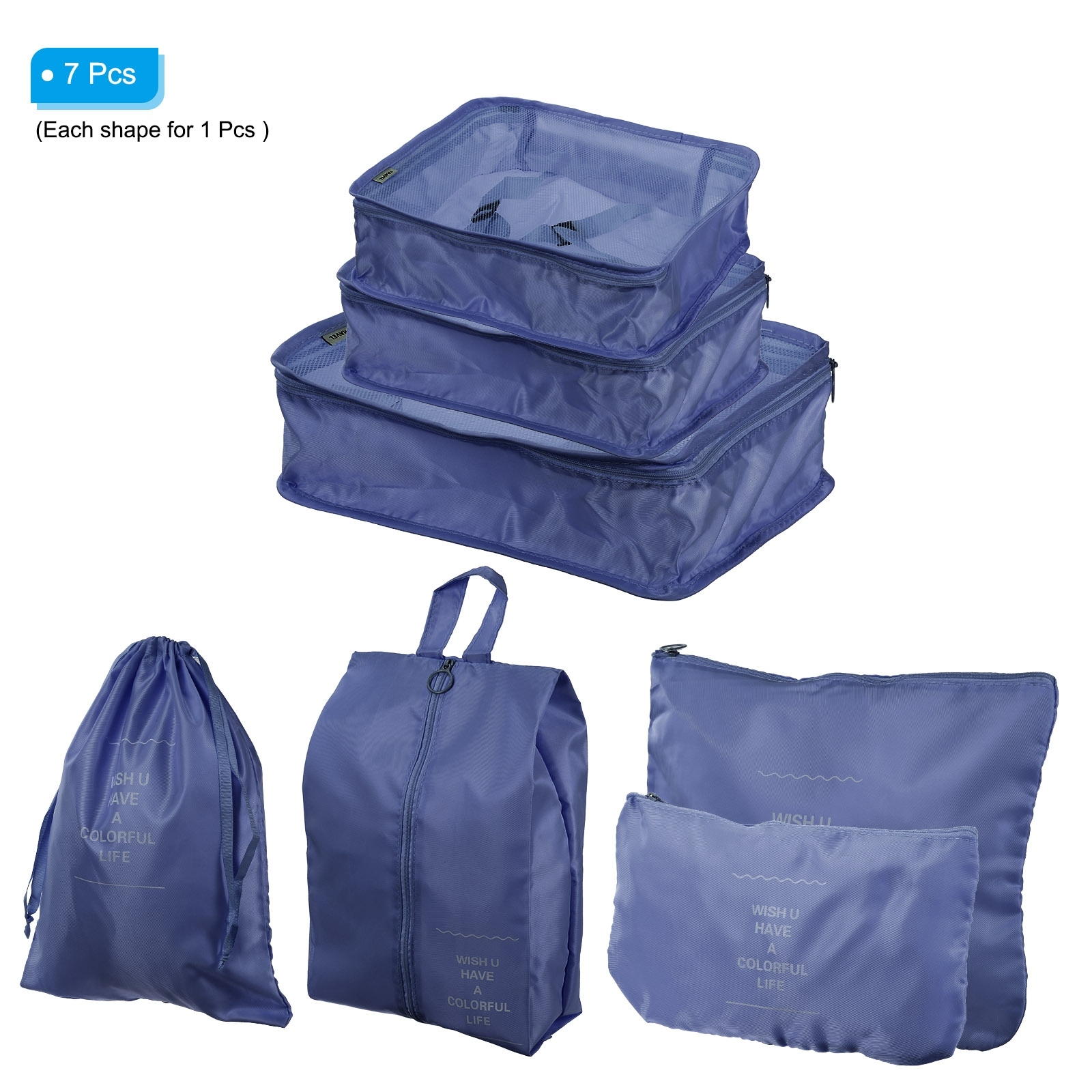 7 Pcs Packing Cube for Travel Packing Organizers Set Storage Bags On Sale Bed Bath Beyond 38274796