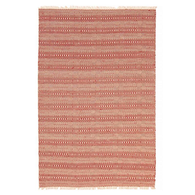 Nevada Red Kilim 4'11" x 7'10" - 4'11 x 7'10 - Red - 4'11 x 7'10