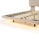 preview thumbnail 9 of 11, Queen Size Upholstered Platform Bed with Sensor Light and 2 Large Backrests, Stylish Platform Bed with 2 sets of USB Port, Beige