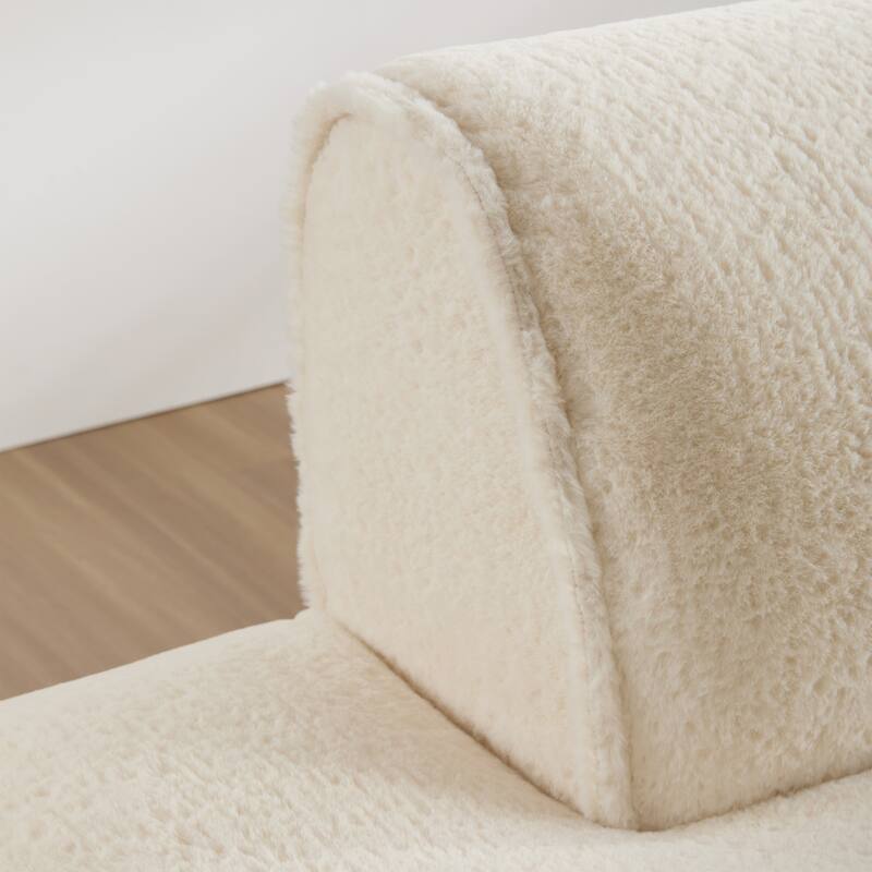 72" Oversized Modular Sofa Compressed Spacious Foam-Filled Sofa Bed
