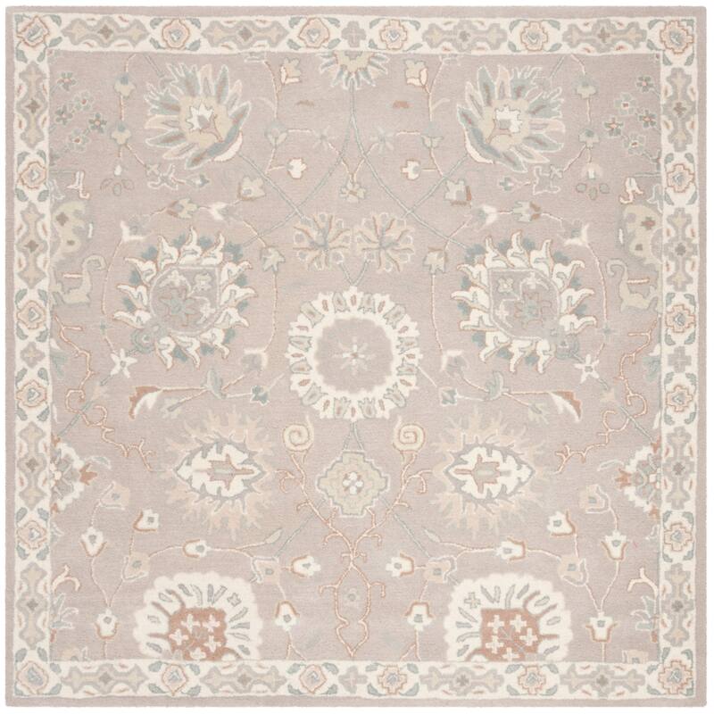 SAFAVIEH Handmade Heritage Plume Stripe Traditional Oriental Wool Rug