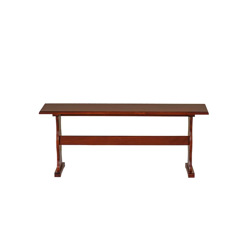 Linon Riki Dining Bench Walnut