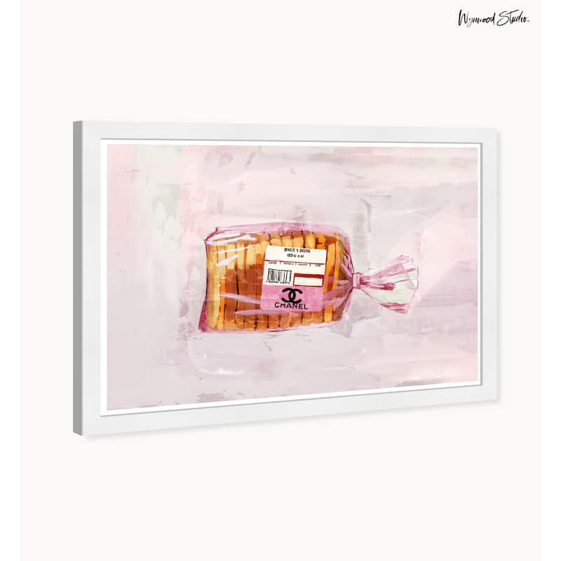 Wynwood Studio Prints Food Cuisine Packaged Loaf No 5 Pink Wall Art