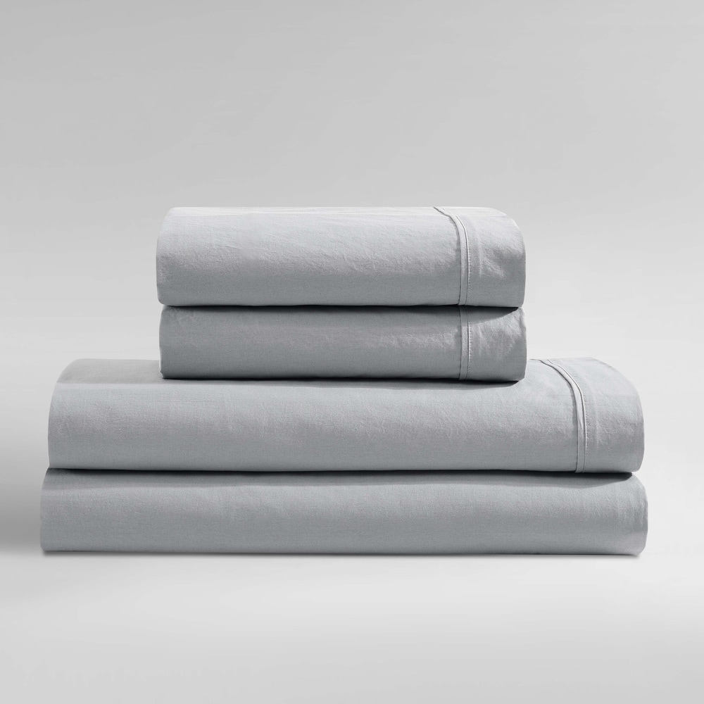 Calvin Klein Washed Cotton Percale Sheet Set