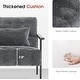 preview thumbnail 8 of 46, MCombo set of 2 Modern Accent, Ergonomics Lounge Chair for Living Room, Chenille, HQ417