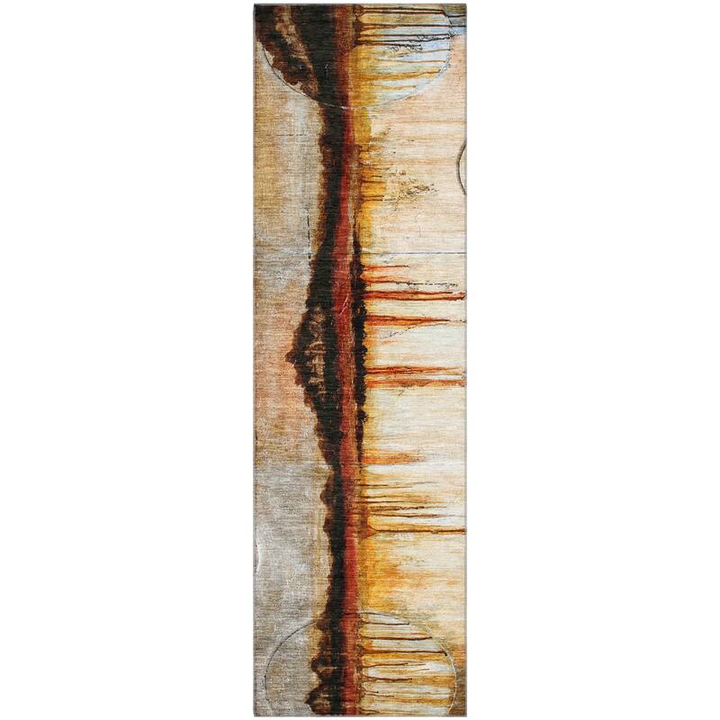 Premium Washable Super Soft Contemporary Melt Mayfield Rug