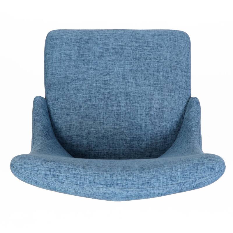 Fabric Armless Dining Chairs, Set of 2 - Blue