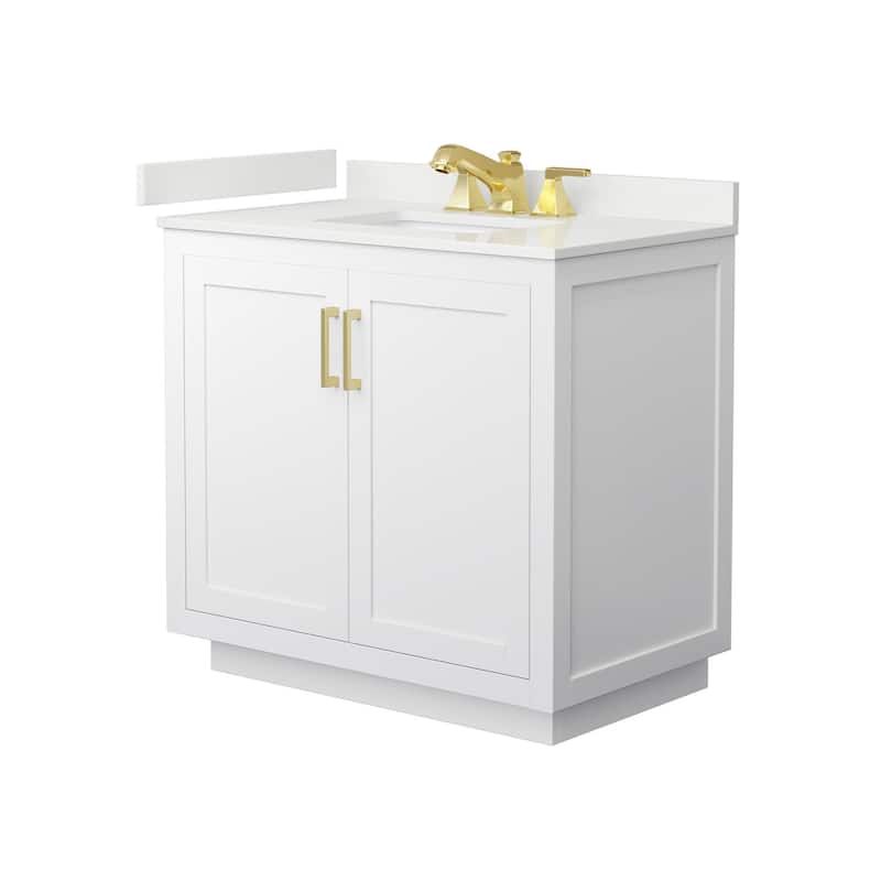 Wyndham Collection WCF292936S-QTZ-US3MXX Miranda 36" Free Standing