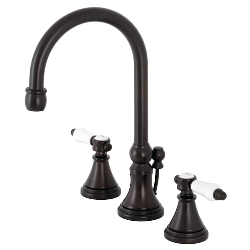 Kingston Brass Bel-Air 1.2 GPM Deck Mounted Widespread Bathroom Faucet - Oil Rubbed Bronze