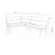 preview thumbnail 8 of 7, Somette Janice Two-Tone Dining Nook