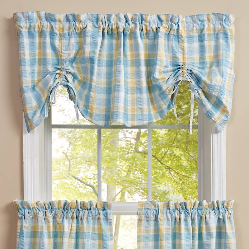 Park Designs Forget Me Not Lined Farmhouse Valance 60" x 20" - 60" X 20"