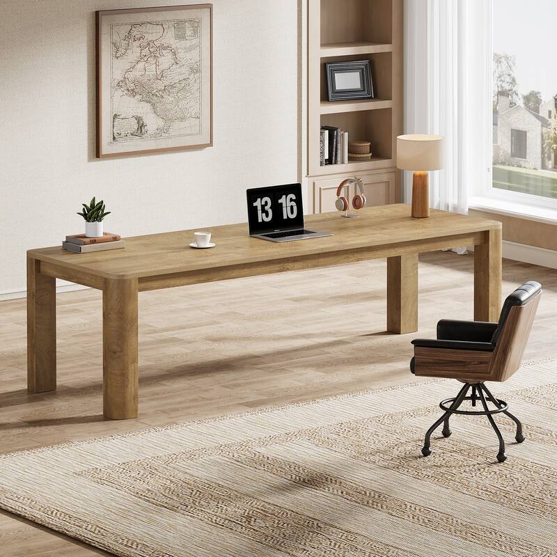 79 Inch Extra Long Desk, Two Person Computer Desk for Home Office