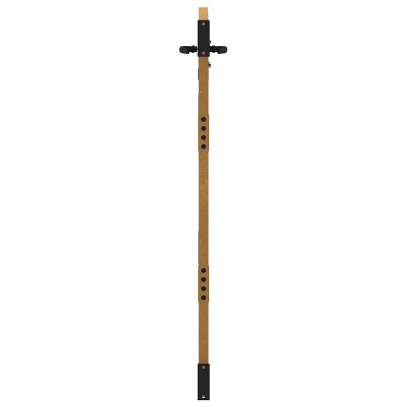 vidaXL Garden Gate Decorative Door Outdoor Fence Corten Steel Bamboo Design - 33.5 x 1.2 x 59.1"