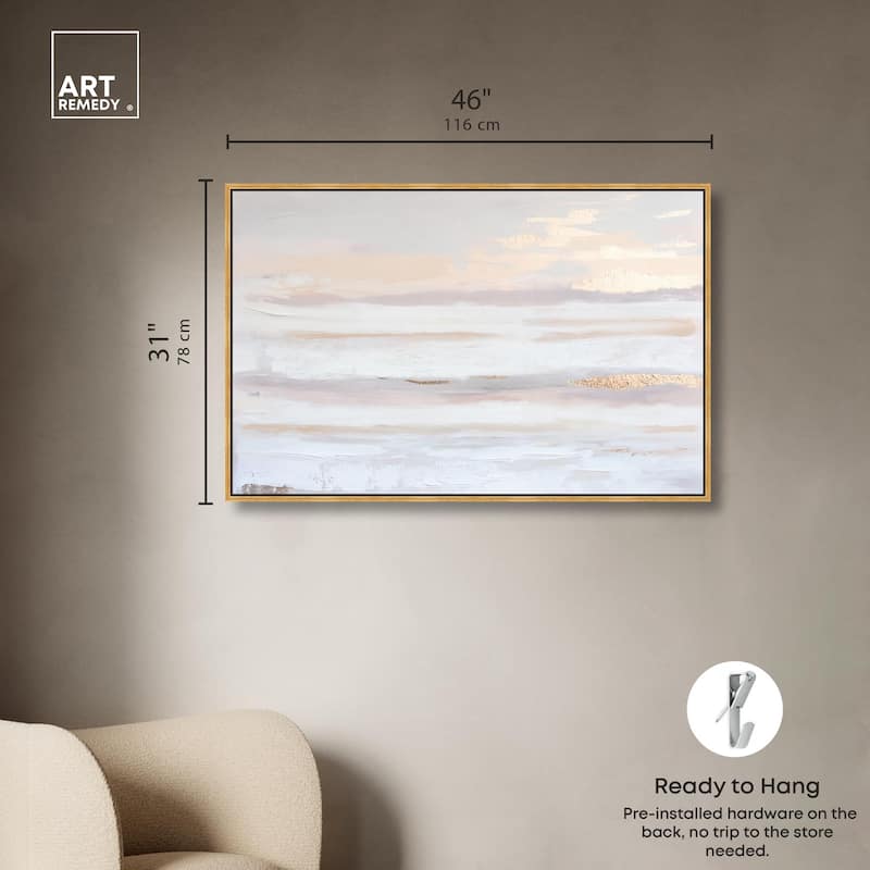 Gilded Dawn Canvas by Art Remedy