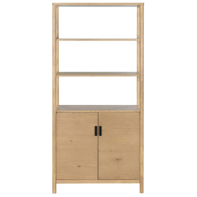 SAFAVIEH Couture Jaylessa 5-Shelf Wood Bookcase - 36"W x 17"D x 78"H