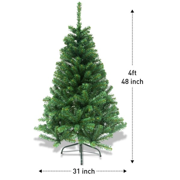 Joiedomi Green PVC and PE Blend Indoor Outdoor Christmas Tree with ...