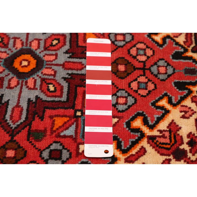 ECARPETGALLERY Hand-knotted Andelz Red Wool Rug - 3'5 x 4'4