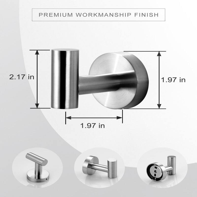Round shape Knob Robe/Towel Hook 4PCS