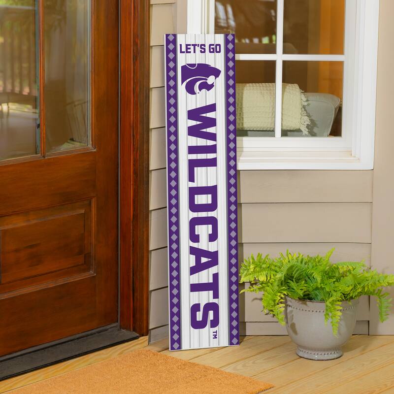 47" Double Sided Seasonal Porch Leaner, Kansas State University - 47" x 11.25"