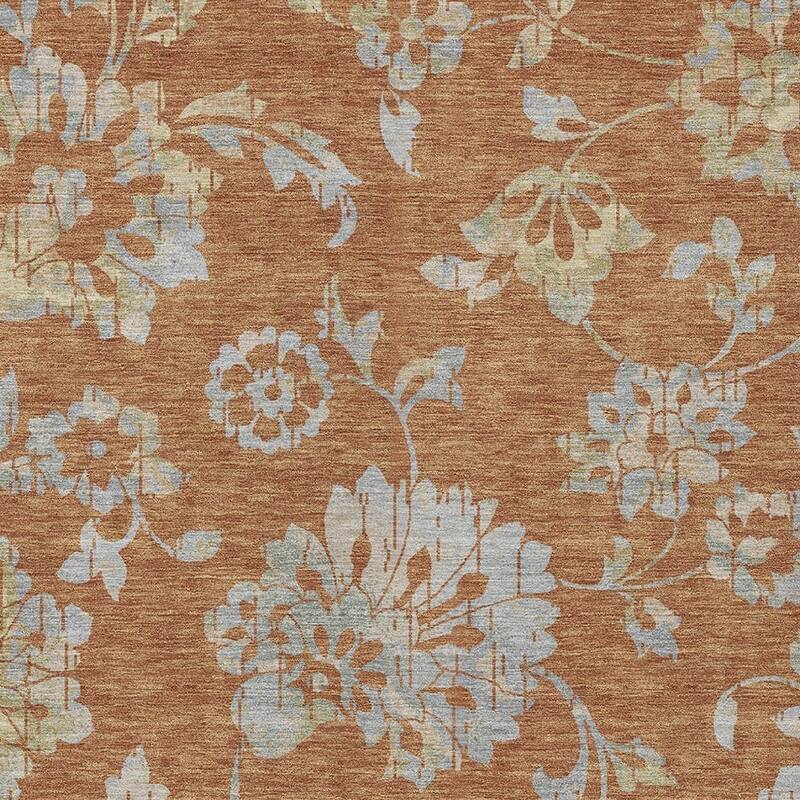 HomeRoots Floral Transitional Rectangle Outdoor Rug