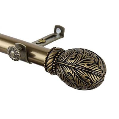 Rustic 13/16 Inch Curtain Rod with Nature-Inspired Forest Finials, Ideal for Cozy and Natural-Themed Interiors - 170