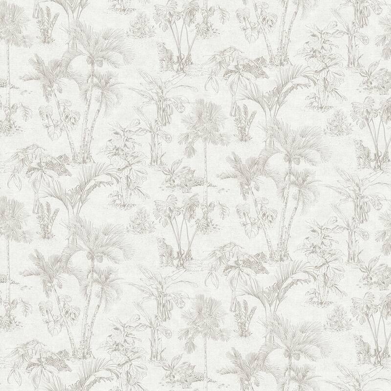 Advantage Zapata Off-White Trees Wallpaper - 20.9in x 396in x 0.025in - 20.9in x 396in x 0.025in