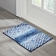 preview thumbnail 58 of 123, Better Trends 100% Micro Polyester Knitted Bathroom Rugs - Casablanca Collection with Chevron Pattern, Machine Washable Bath Mat 17" x 24" Rectangle - Blue