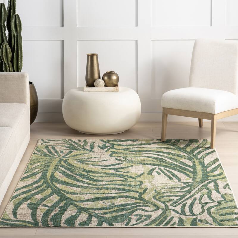 Nuloom Cali Abstract Leaves Area Rug
