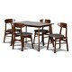 preview thumbnail 55 of 67, Morocco 5-pc Mid-Century Modern Upholstered Dining Set, by New Classic Furniture