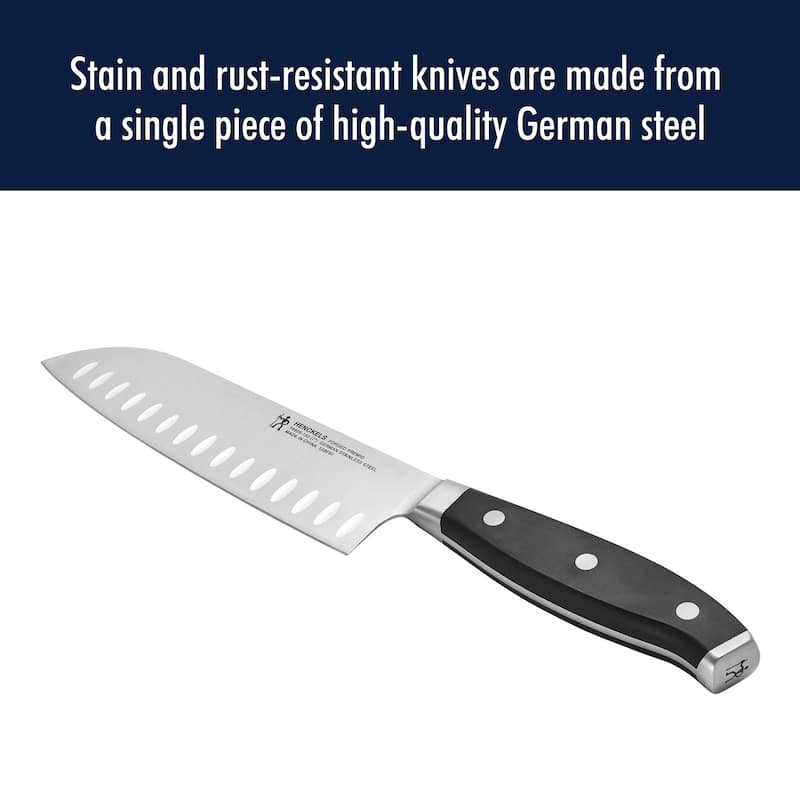 HENCKELS Forged Premio Hollow Edge Santoku Knife
