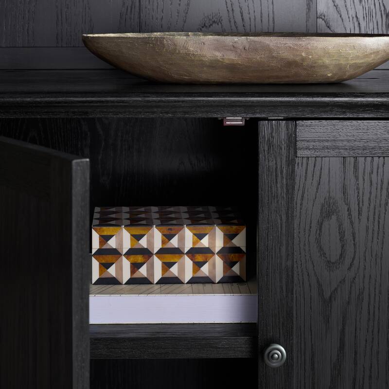 SAFAVIEH Couture Haylina 4-Shelf Wood Bookcase - 40"W x 21"D x 79"H