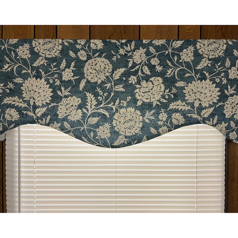 Brisia denim shaped valance