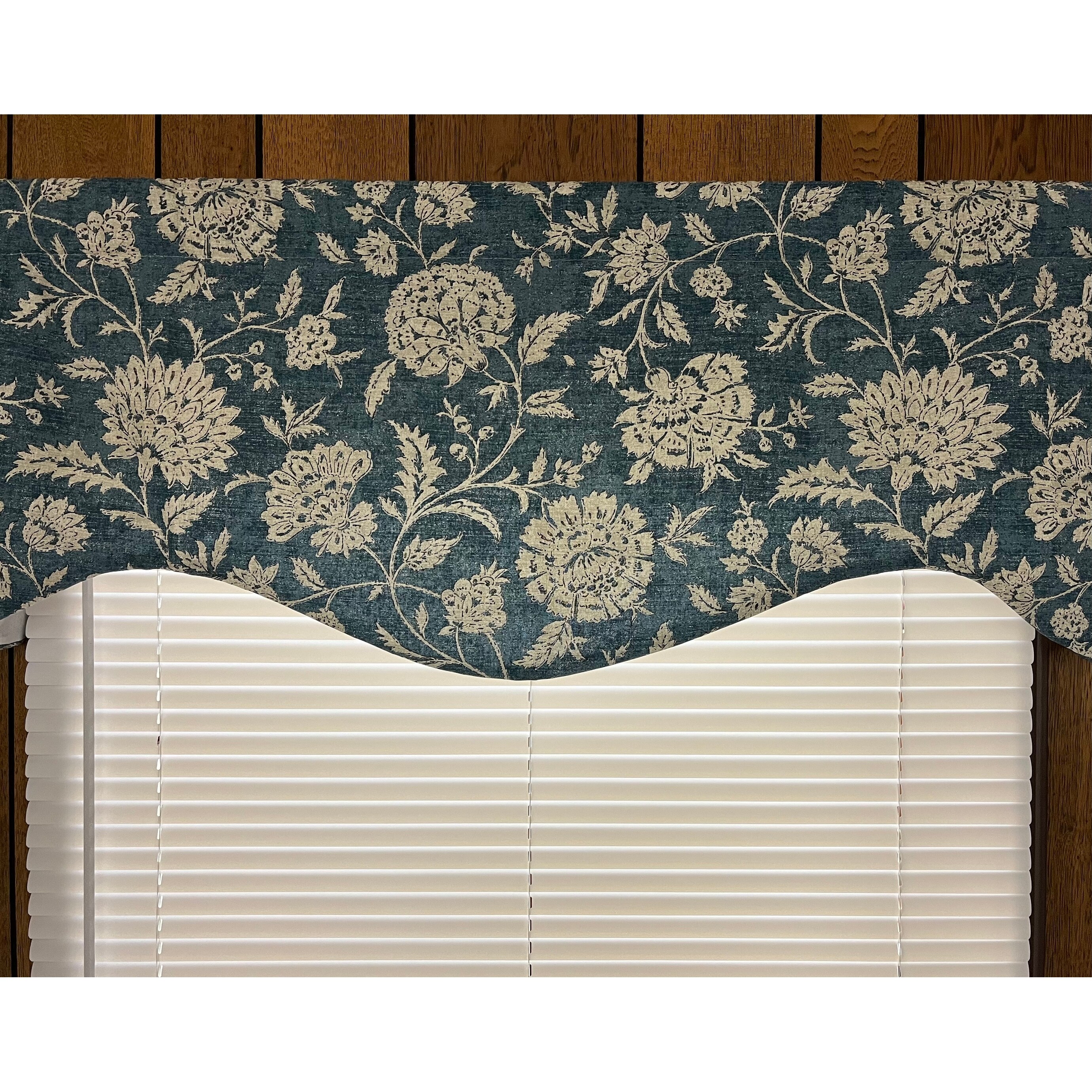 Brisia denim shaped valance