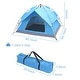 preview thumbnail 10 of 8, Outdoor Double-Deck Tow-Door Hydraulic Automatic Tent Camping Tent Blue