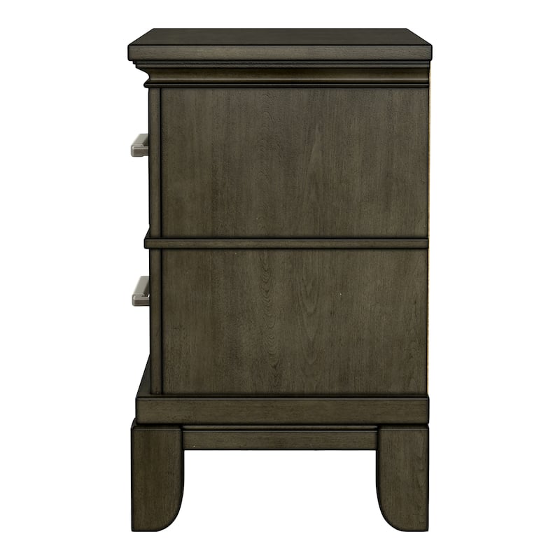 Furniture of America Evva Traditional Grey 3-Piece Panel Bedroom Set