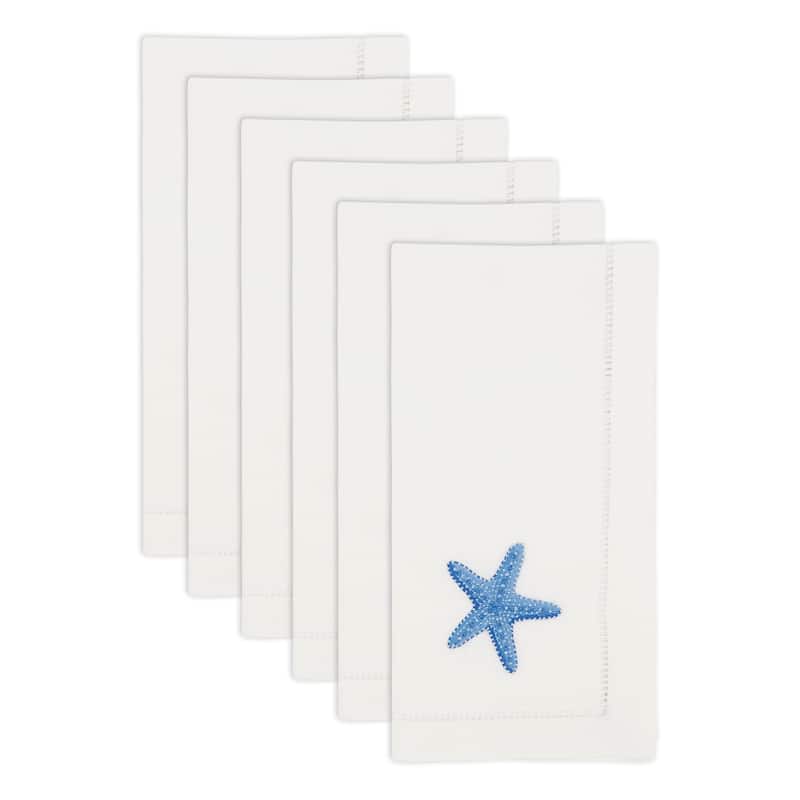 Embroidered Starfish Serenade Napkin (Set of 6) - 20"x20"