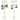 Height Adjustable Garden Shepherd Hook Plant Hanger Bird Feeder Pole - 95" H