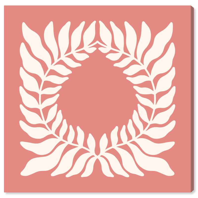 Wynwood Studio Canvas Floral and Botanical Sienna Blushy Crown Pink and Modern & Contemporary Wall Art Canvas Print - 20 x 20