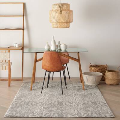 Nourison Solace All-Over Modern Snake Print Area Rug