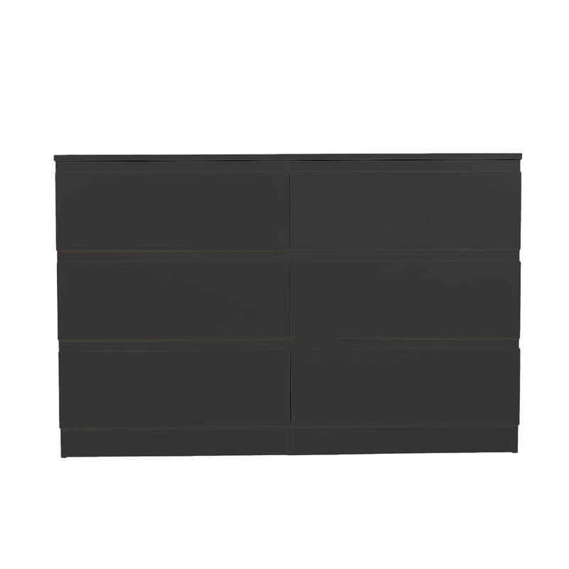 GDF Studio - Marengo Modern Wood 6-Drawers Dresser with Concealed Handle