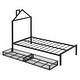 preview thumbnail 36 of 42, Twin Size House Shaped Metal Platform Bed with Drawers