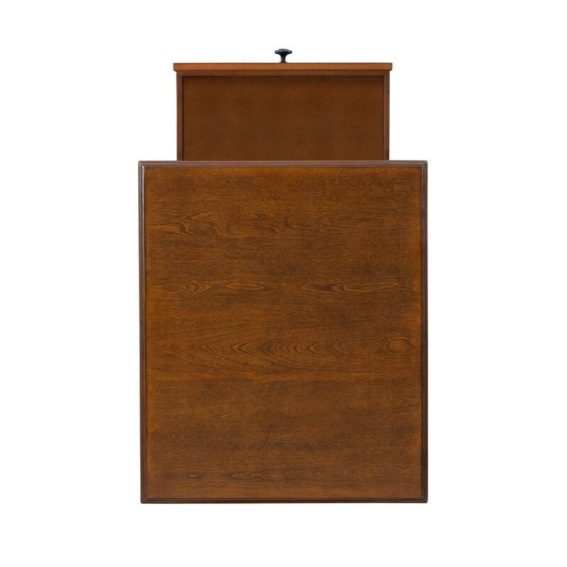 Linon Jowin Classic Wood Side Table with Storage